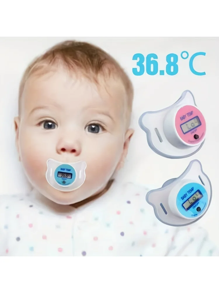 Baby's Electronic Pacifier Thermometer Infant Digital Smart Thermometer, Children's Oral Thermometer Celsius/Fahrenheit