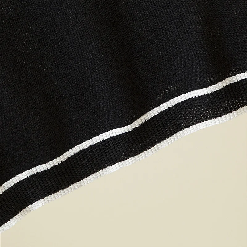 Casual Thin Knitted T-Shirt Camisetas Mujer Summer Short Sleeve Tops Elegant Woman Clothes Striped Fashion Tee Shirt Femme 18841