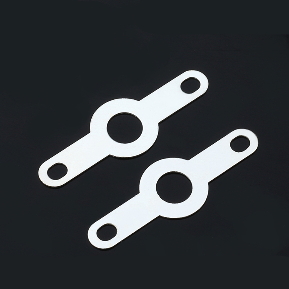 50pcs/100Pcs Silver-plated Copper double Head Soldering Terminal M2.2-M4.2 Circular Weld Washer Welding Sheet Soldering Lug