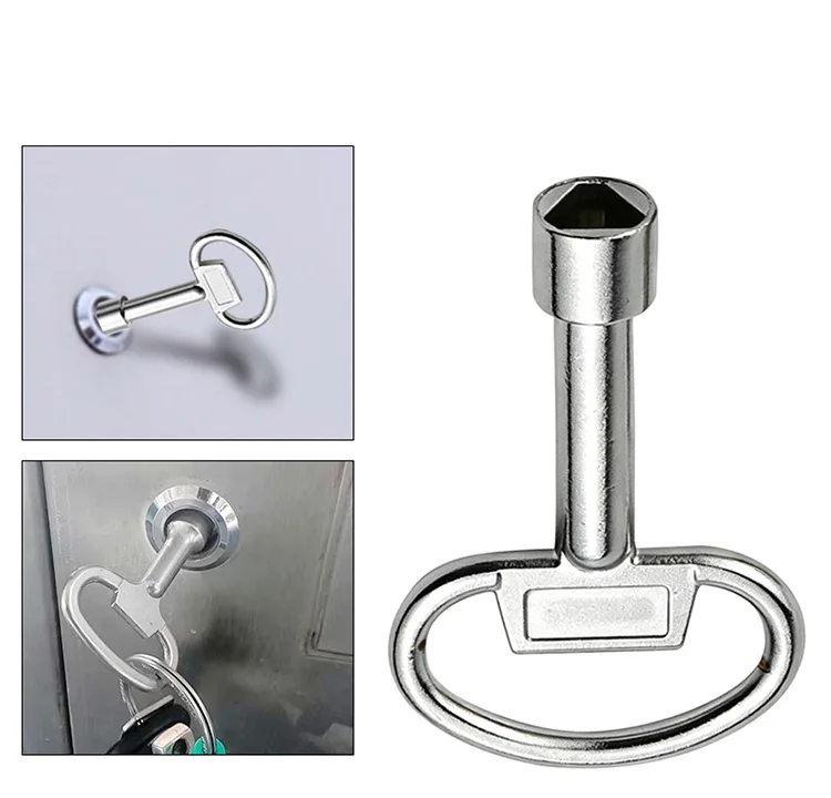 1 Way Service Utility Key Plumber Keys Triangle For Gas Electric Meter Cabinets