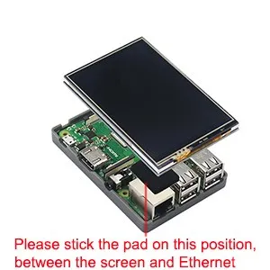 Raspberry Pi 3B Plus Case Plastic ABS Case Shell Box Optional Cooling Fan for Raspberry Pi 3B+/3B Use with 3.5 Inch Screen