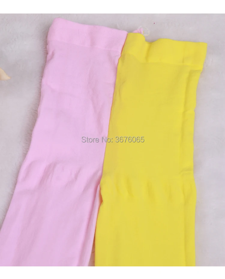 Girls Candy Color Tights for Baby Kids Cute Velvet Pantyhose Contrast Combination Color Girl Spring/Autumn Warm Dance Stockings