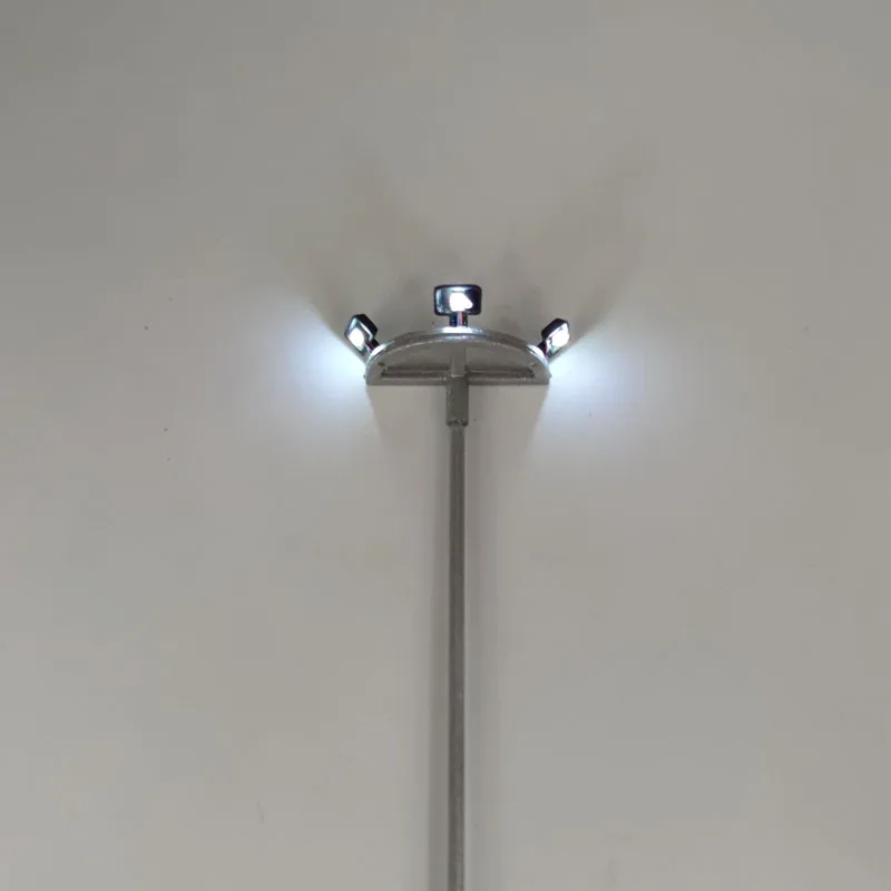 Ho Scale Model Lamp Tower Lighting 12v Model Lights Layout Lamppost Train Playground Stadium Overhead Light Warm/cold White