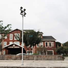 Ho Scale Model Lamp Tower Lighting 12v Model Lights Layout Lamppost Train Playground Stadium Overhead Light Warm/cold White