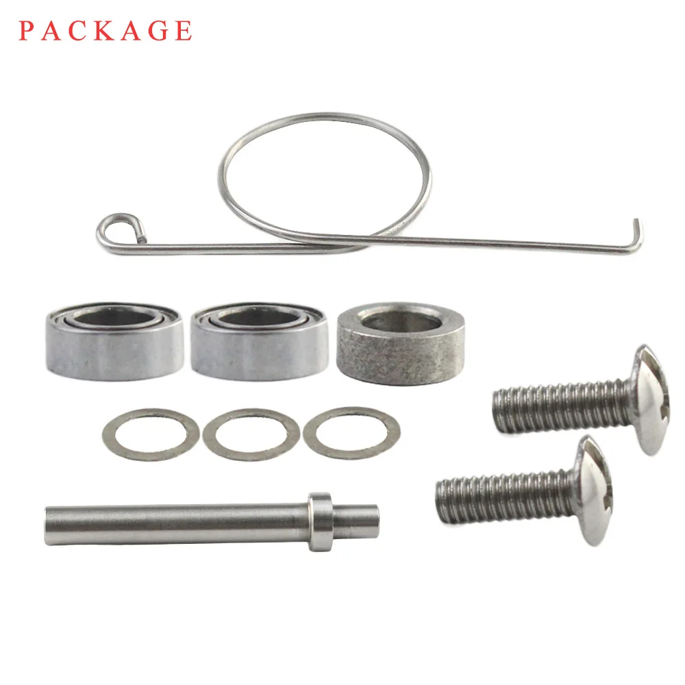 EKFan 1 Set Fishing Handle Knob Tool for Stainless Steel Axle Bearing Washers Gasket Screw Assembling Fishing Knob Tools Parts