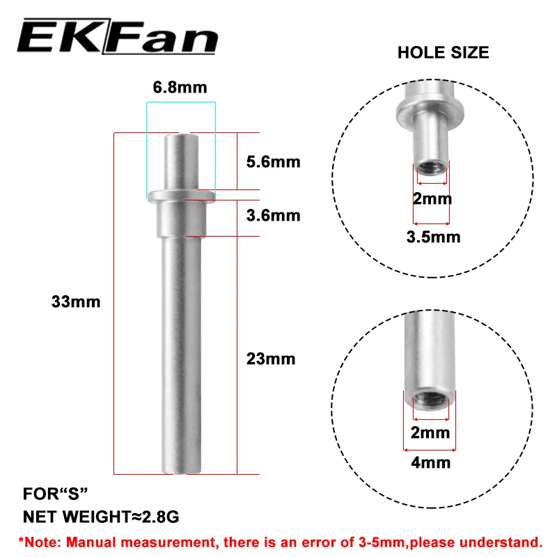 EKFan 1 Set Fishing Handle Knob Tool for Stainless Steel Axle Bearing Washers Gasket Screw Assembling Fishing Knob Tools Parts