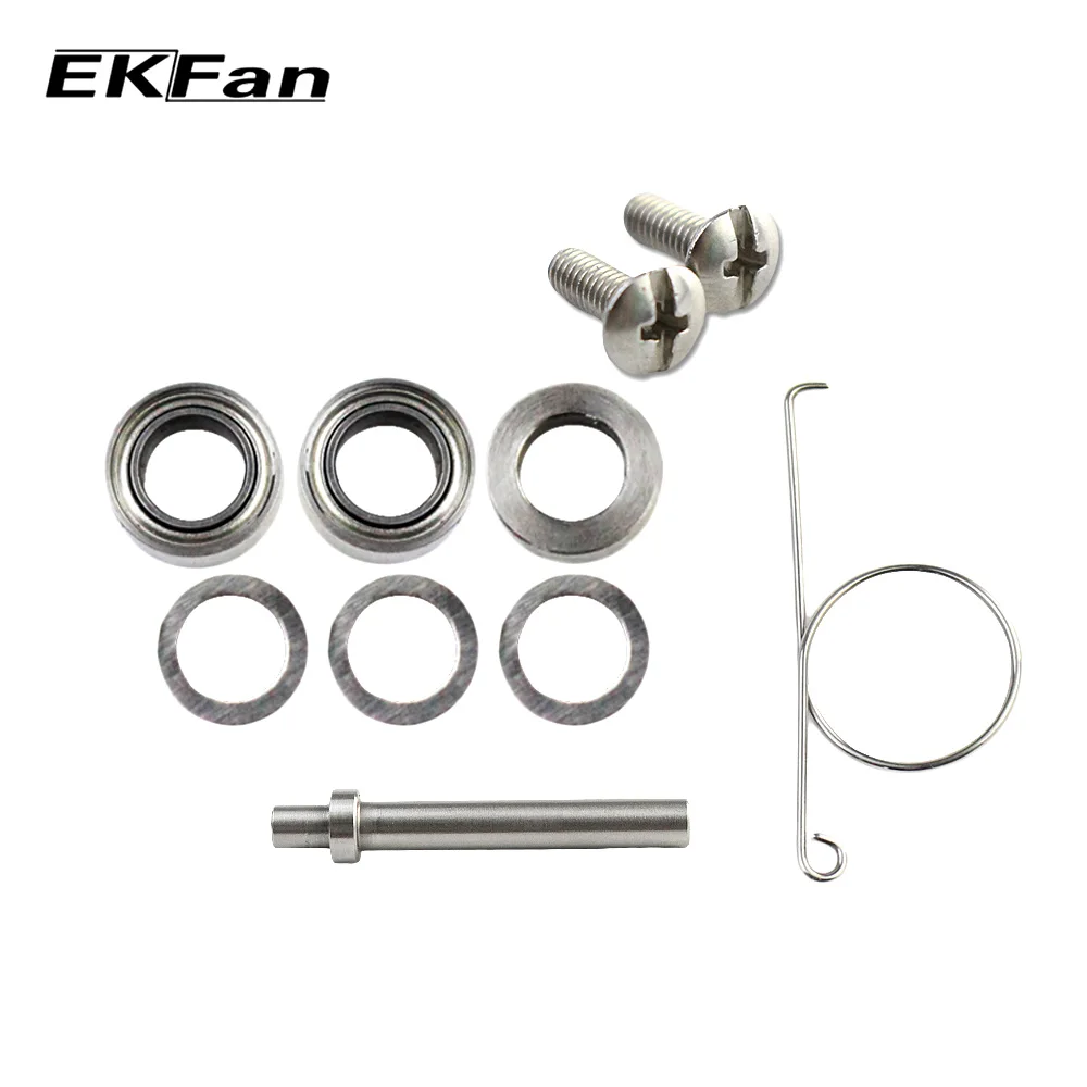 EKFan 1 Set Fishing Handle Knob Tool for Stainless Steel Axle Bearing Washers Gasket Screw Assembling Fishing Knob Tools Parts