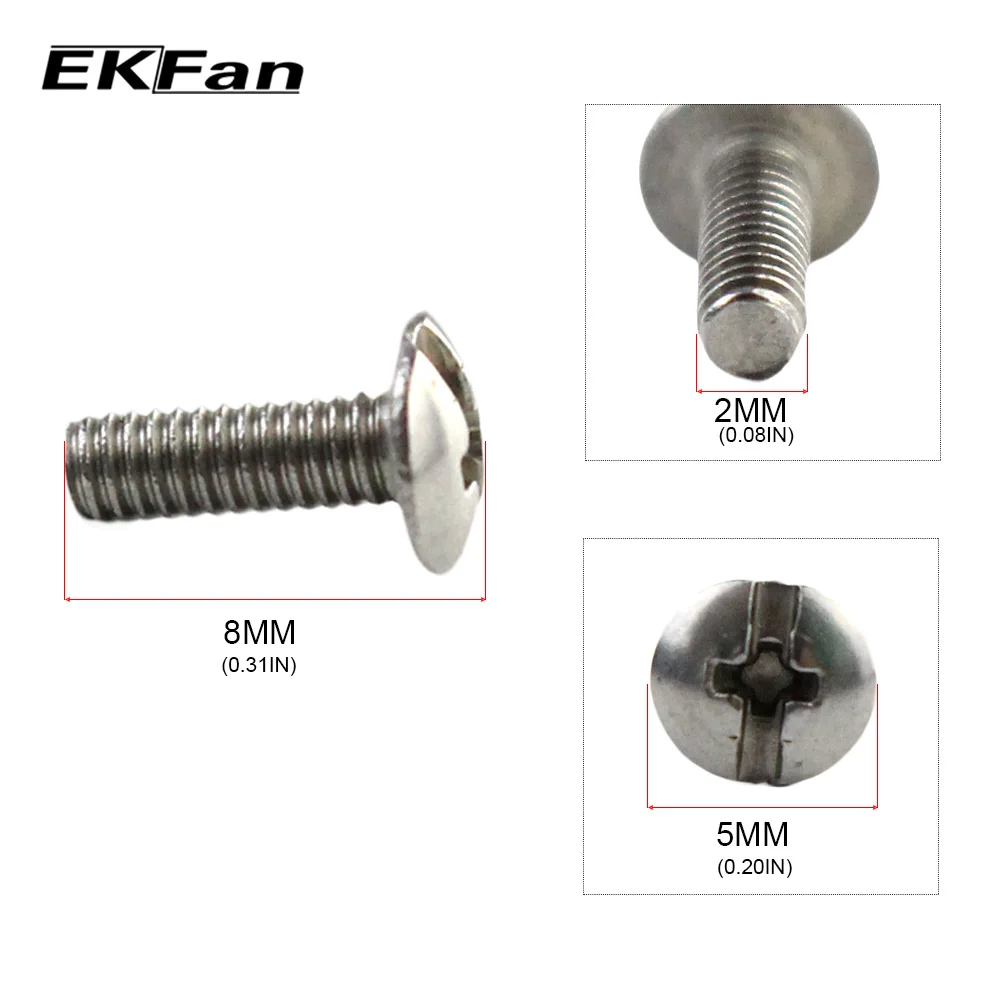 EKFan 1 Set Fishing Handle Knob Tool for Stainless Steel Axle Bearing Washers Gasket Screw Assembling Fishing Knob Tools Parts