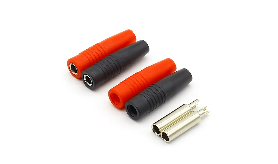 10Pcs Brass 4mm Banana Female Insulated Jack Plug Wire Solder Connector