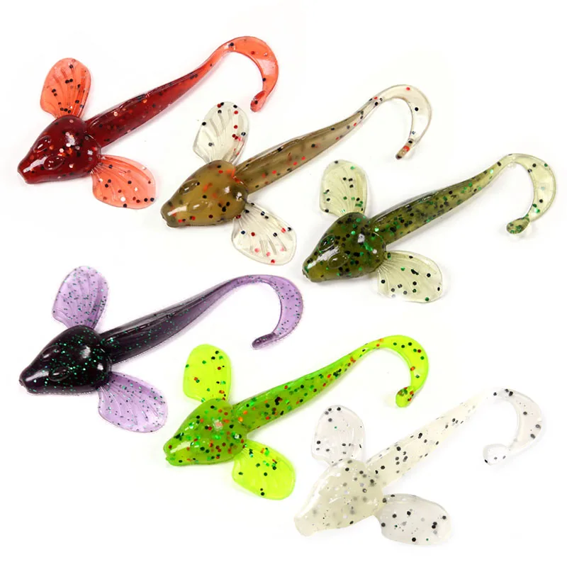 WEIHAI FSTK Swimbaits Life-like Fishing Soft Lure Fishing Worms Bait Artificial Soft Baits Bass Tackle Rubber Lure Baits