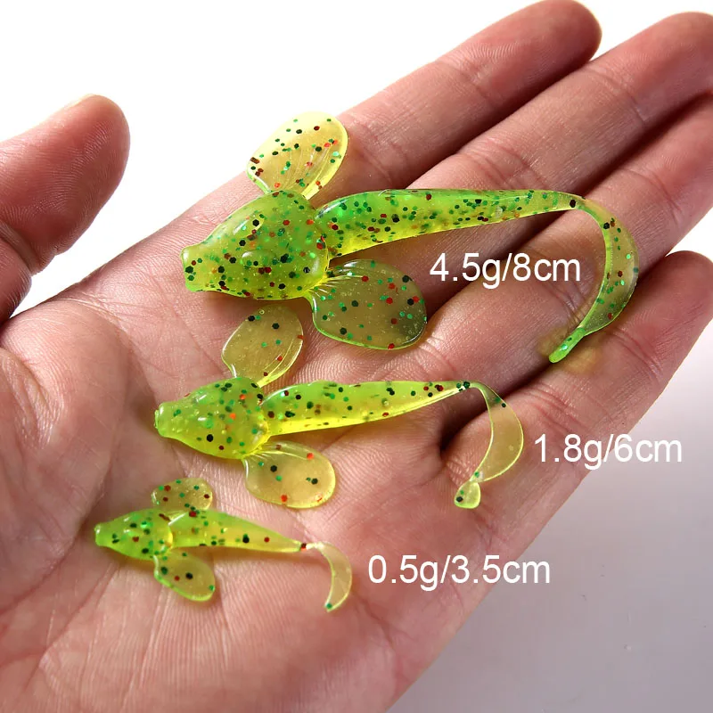 WEIHAI FSTK Swimbaits Life-like Fishing Soft Lure Fishing Worms Bait Artificial Soft Baits Bass Tackle Rubber Lure Baits