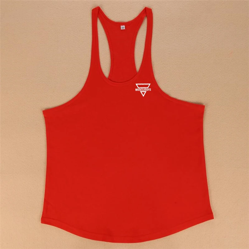 2024 New Bodybuilding Stringer Tank Top Men Fitness Clothing Gyms Shirt Brand Muscle vest Workout Cotton Regatas Masculino
