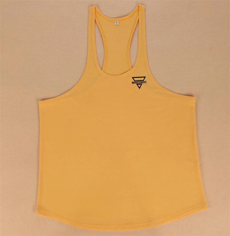 2024 New Bodybuilding Stringer Tank Top Men Fitness Clothing Gyms Shirt Brand Muscle vest Workout Cotton Regatas Masculino
