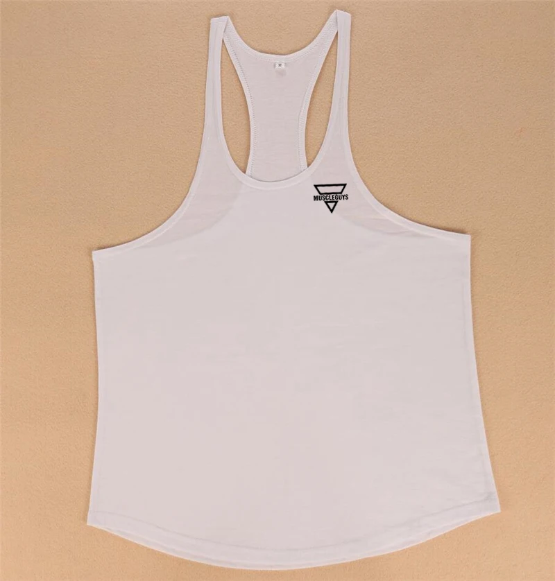 2024 New Bodybuilding Stringer Tank Top Men Fitness Clothing Gyms Shirt Brand Muscle vest Workout Cotton Regatas Masculino