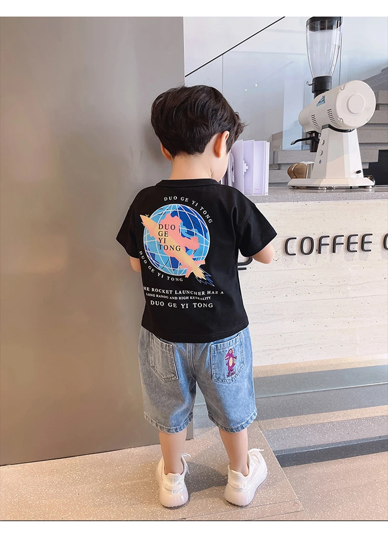 IENENS Baby Boys Shorts Girl Casual Jeans Kids Clothes Summer Short Pants 2-8 Years Clothing Boy's Loose Denim Shorts
