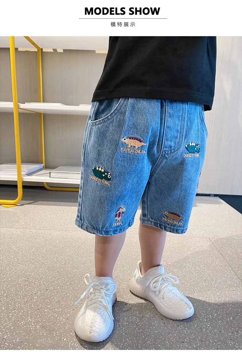 IENENS Baby Boys Shorts Girl Casual Jeans Kids Clothes Summer Short Pants 2-8 Years Clothing Boy's Loose Denim Shorts