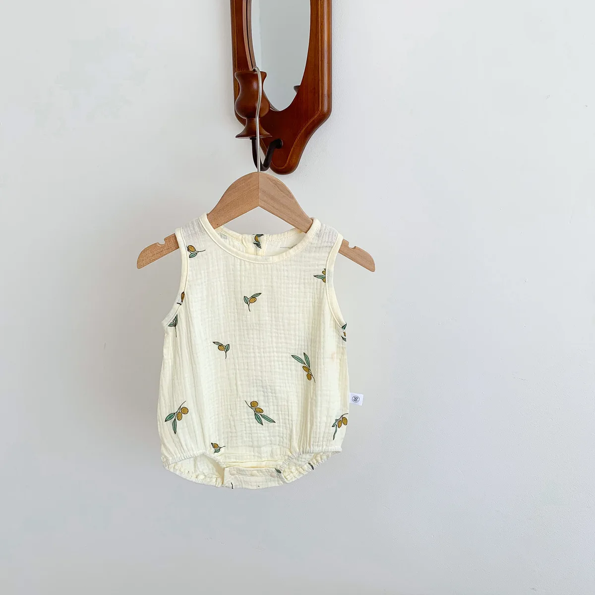 2025 New In Summer Infant Newborn Baby Girls Boys Wrinkle Cloth Cotton Outfits Kids Casual Jumpsuits Toddler Bodysuits