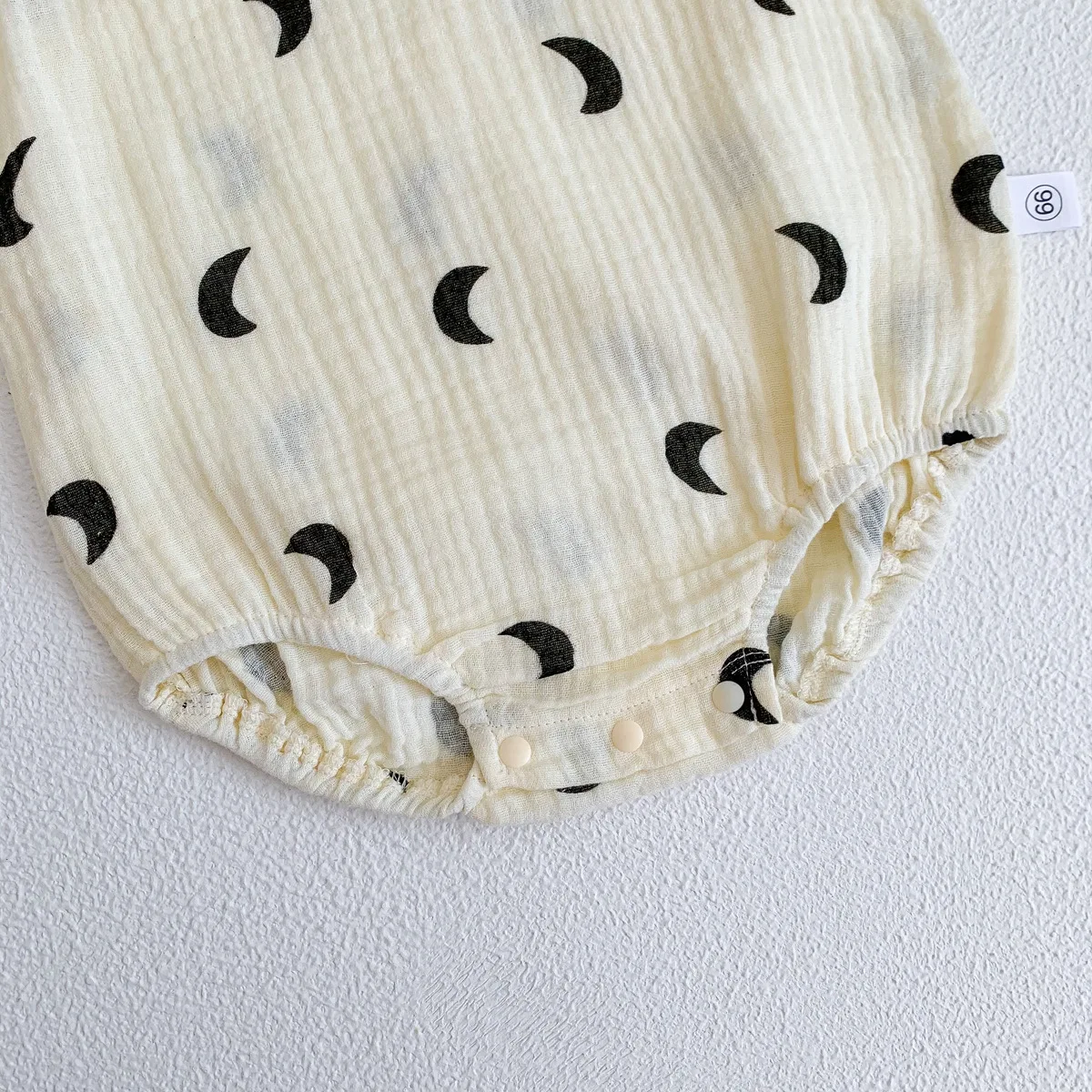 2025 New In Summer Infant Newborn Baby Girls Boys Wrinkle Cloth Cotton Outfits Kids Casual Jumpsuits Toddler Bodysuits