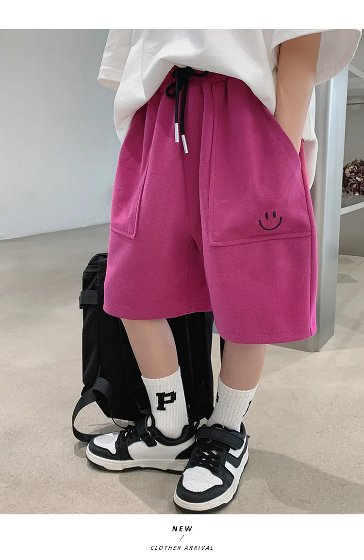 Children Shorts Casual Loose Pants for Kids Candy Color Boys Trousers Teenager Sports Joggers Baby Shool Clothing