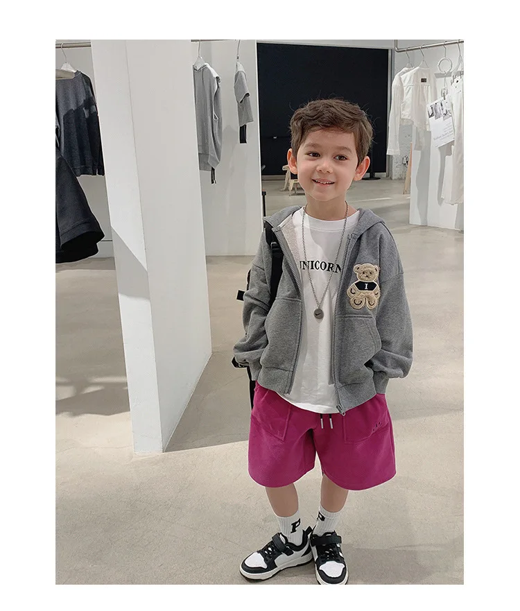 Children Shorts Casual Loose Pants for Kids Candy Color Boys Trousers Teenager Sports Joggers Baby Shool Clothing