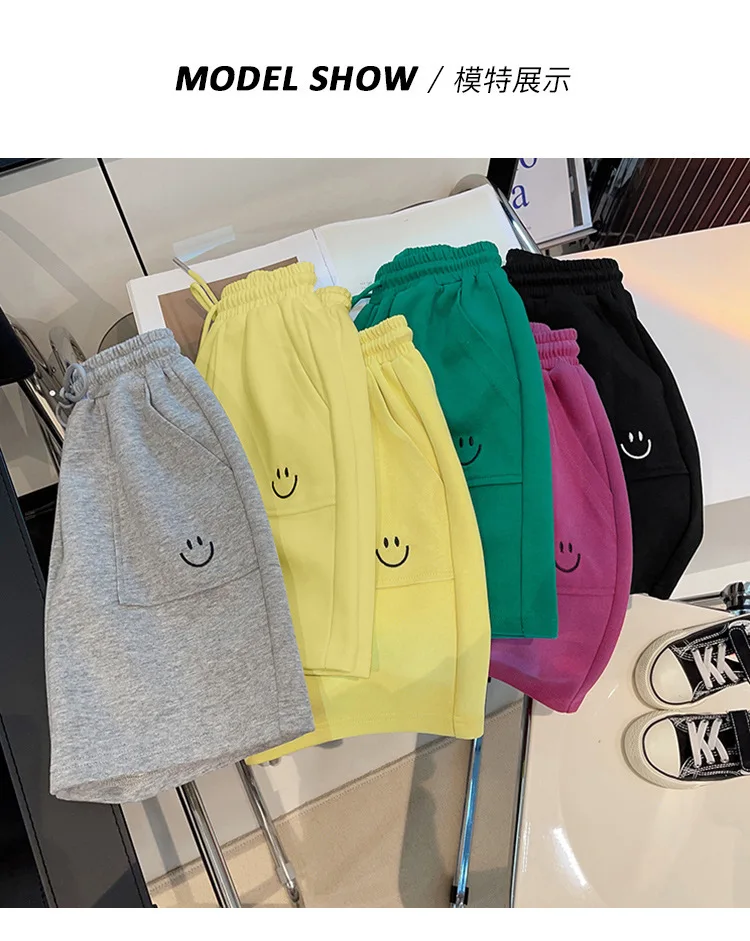Children Shorts Casual Loose Pants for Kids Candy Color Boys Trousers Teenager Sports Joggers Baby Shool Clothing