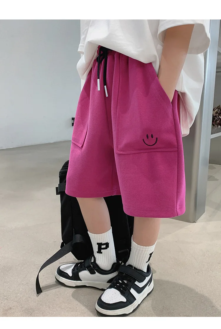 Children Shorts Casual Loose Pants for Kids Candy Color Boys Trousers Teenager Sports Joggers Baby Shool Clothing