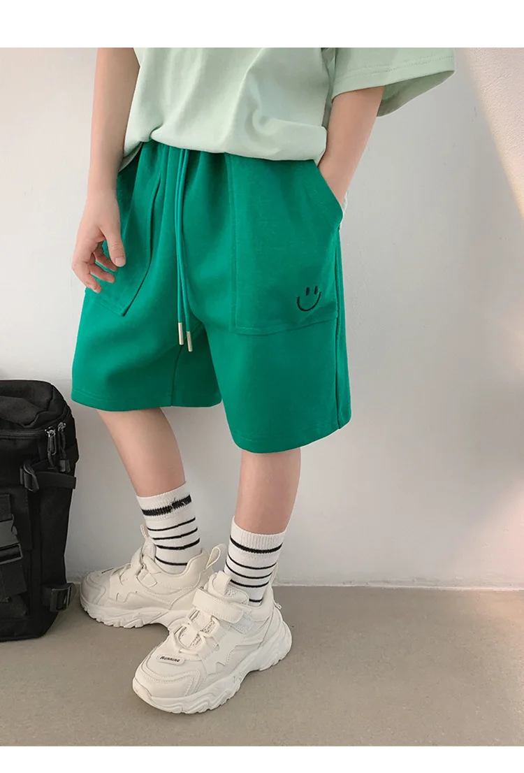 Children Shorts Casual Loose Pants for Kids Candy Color Boys Trousers Teenager Sports Joggers Baby Shool Clothing