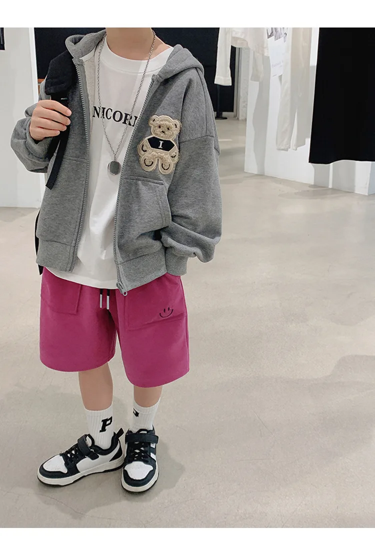 Children Shorts Casual Loose Pants for Kids Candy Color Boys Trousers Teenager Sports Joggers Baby Shool Clothing
