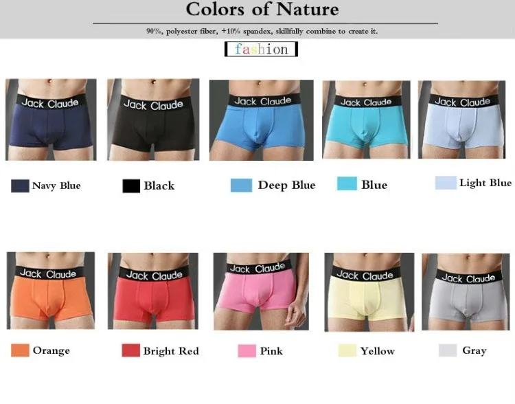 5Pcs/ Men's Underwear Boxer Brand Panties Breathable Modal Milk Silk Sexy Soft Casual Solid Color Underwear Boxer Men's Panties