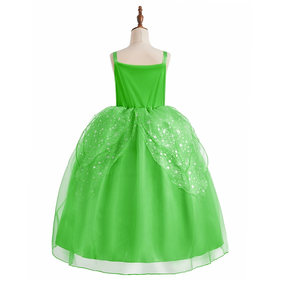 Kids Belle Costume Girl Halloween Princess Cosplay Party Dress Children Rapunzel Cinderella Anna Elsa Encanto Birthday Clothes