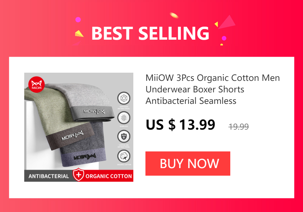 MIIOW 3Pcs Ice Silk Man Underwear Boxer Metal Fiber Antistatic Men Underpants Seamless Cut Hem Men's Panties Boxers Shorts Trunk