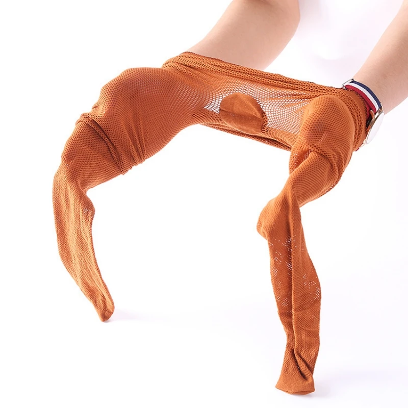 Plus Size Fishnet Tights Women Professional Reinforced Crotch & Toe Latin Dance Pantyhose Sexy Transparent Hosiery For Dancer