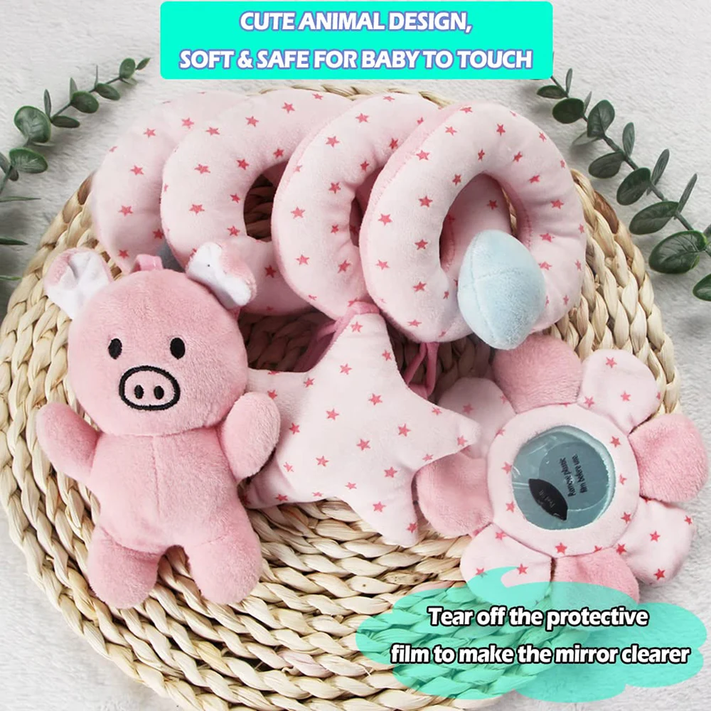 Sensory Baby Plush Rattle Toys Stroller Musical Mobile Hanging Toys Baby Rattles Mobiles Babies Newborns Games Toy 0 6 12 Months