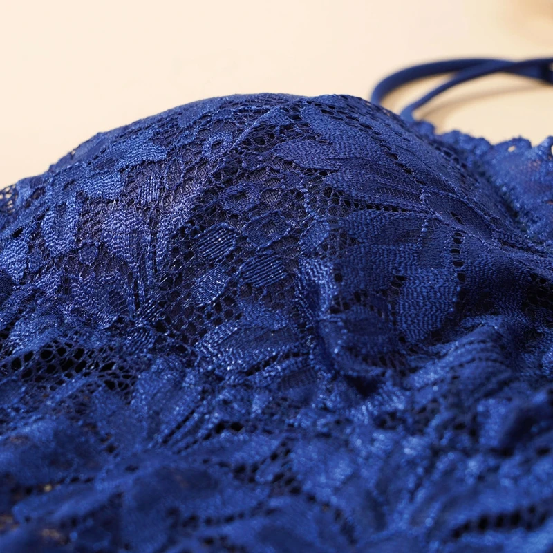 New Women Lace Bras Top Comfortable Bralette Solid Color Sexy Underwear Vest Female Hollow Out Wireless Lingerie Seamless Bra