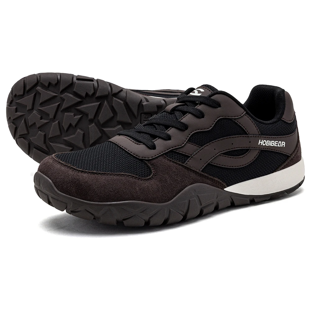 HOBIBEAR Unisex Wide Width Shoes Minimalist Barefoot Sneakers Hiking Trail Running Shoes for Men Women