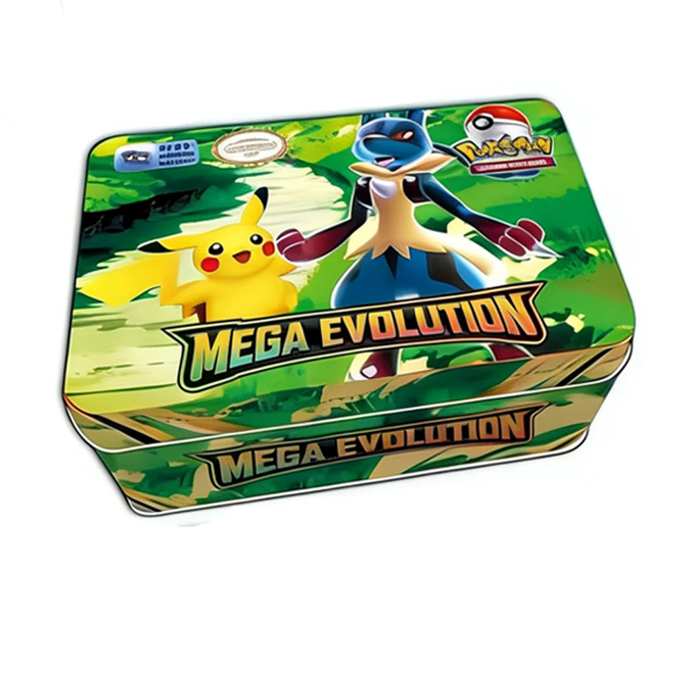 MEGA EVOLUTION 42pcs Pokémon Cards Battle Toys Lost Origin Pokémon Box with Anime Bank Pokémon Game Cards  for Childre