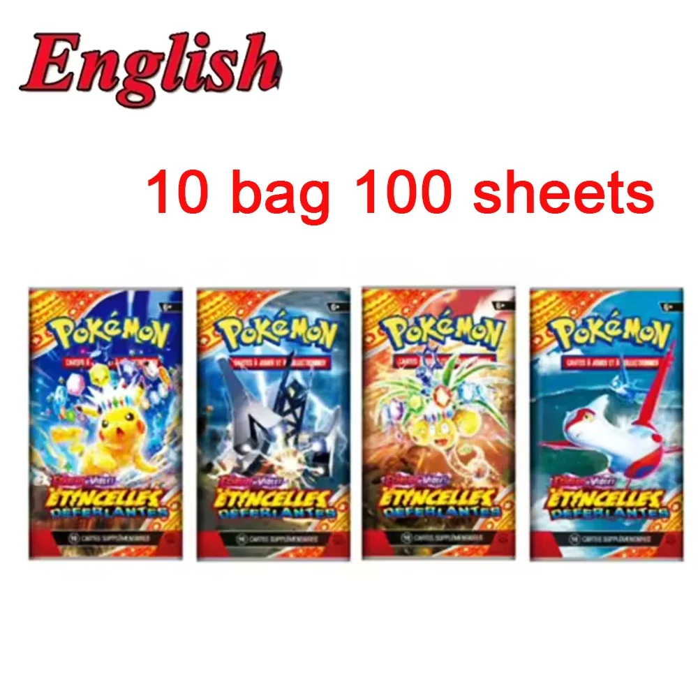 MEGA EVOLUTION 42pcs Pokémon Cards Battle Toys Lost Origin Pokémon Box with Anime Bank Pokémon Game Cards  for Childre