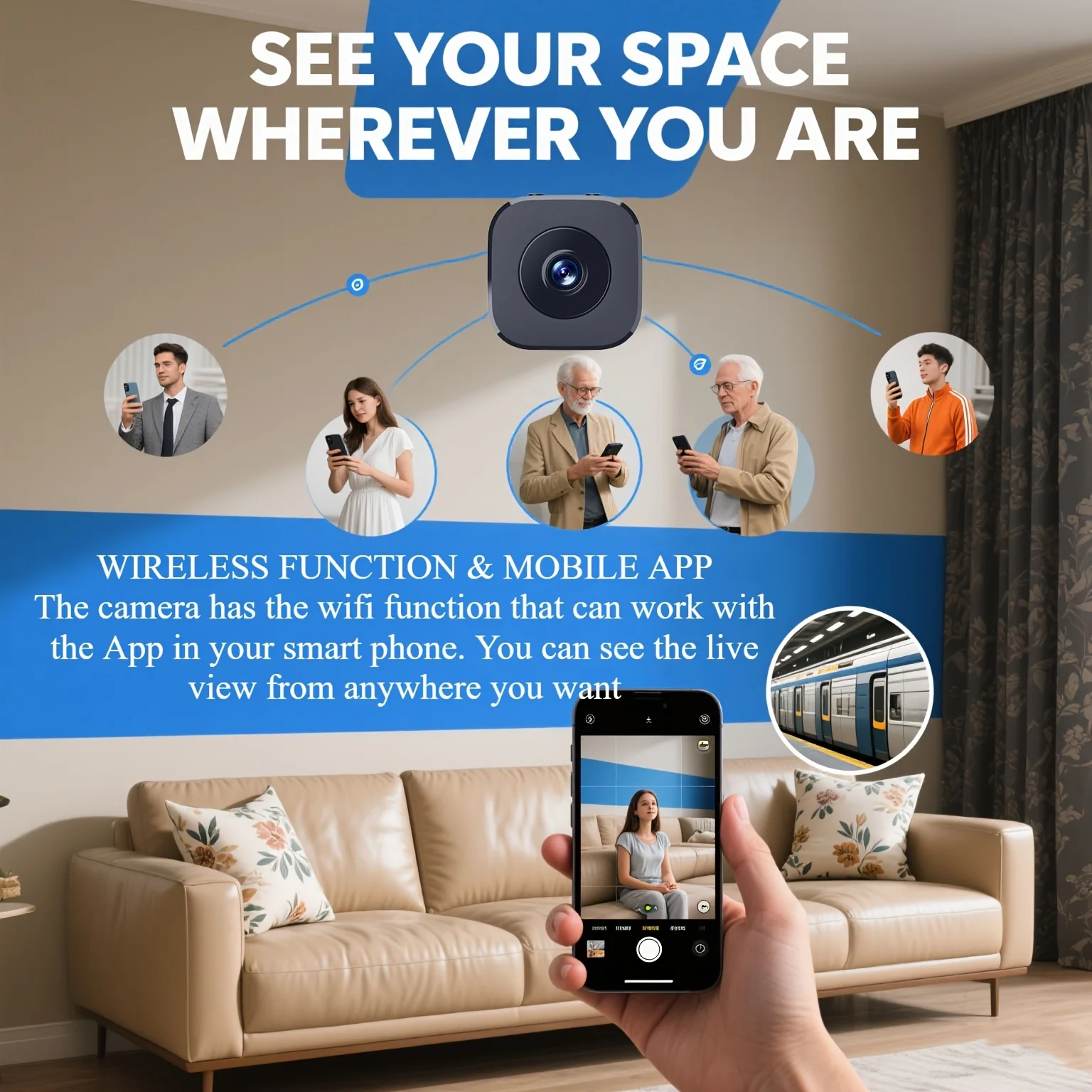Mini WiFi Camera 2.4G Wifi Wireless Security Protection Remote Monitor Indoor Baby Voice Video Surveillance Smart Device