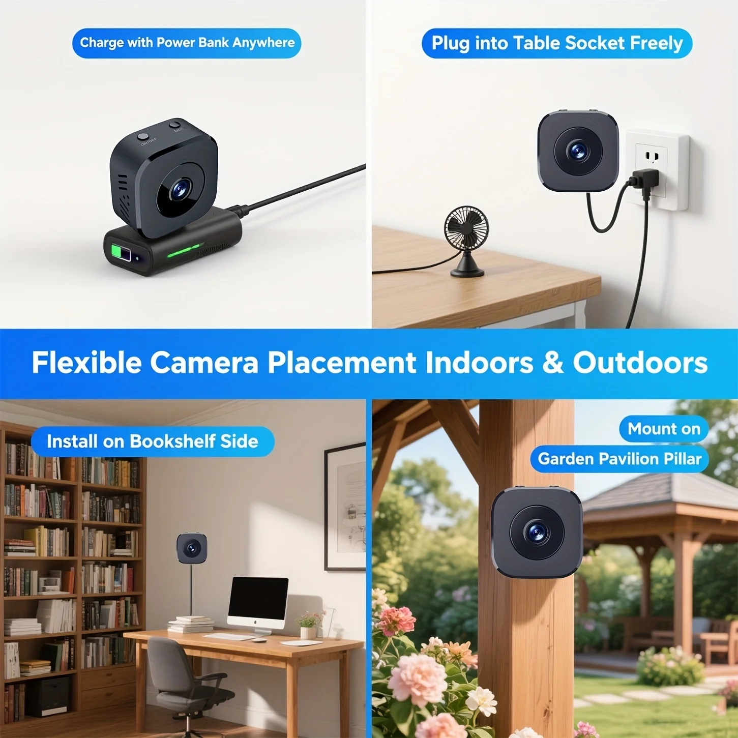 Mini WiFi Camera 2.4G Wifi Wireless Security Protection Remote Monitor Indoor Baby Voice Video Surveillance Smart Device