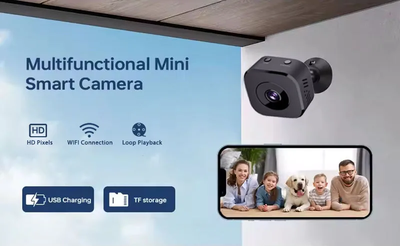 Mini WiFi Camera 2.4G Wifi Wireless Security Protection Remote Monitor Indoor Baby Voice Video Surveillance Smart Device