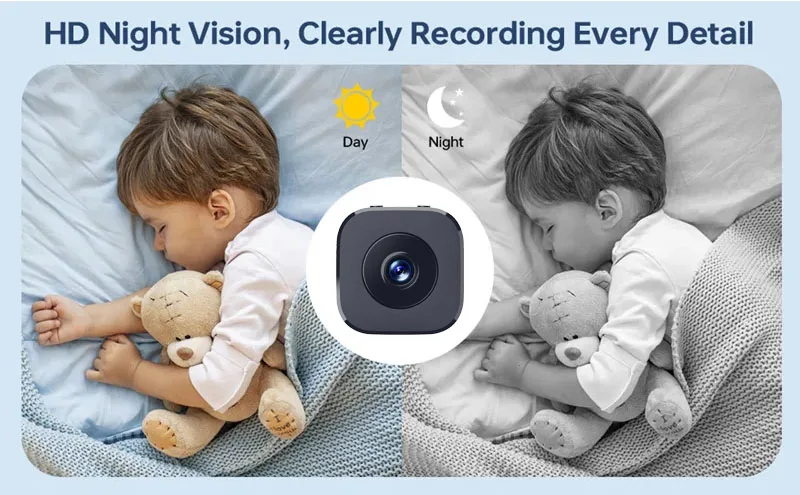 Mini WiFi Camera 2.4G Wifi Wireless Security Protection Remote Monitor Indoor Baby Voice Video Surveillance Smart Device