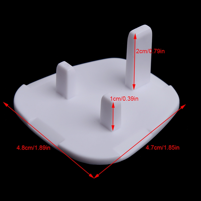 5-pieces UK Power Socket Baby Child Safety Protection Device Anti-shock Plug Protector White Color Socket Cover