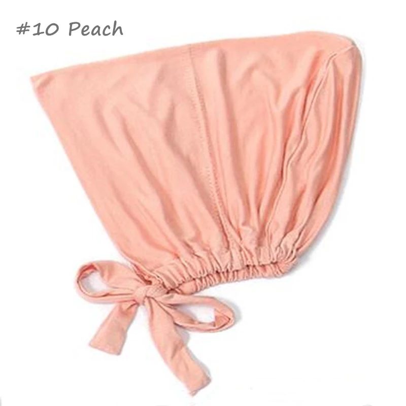 New Soft Modal Muslim Turban Hat Inner Hijab Caps Islamic Underscarf Bonnet India Hat Female Headwrap Turbante Mujer