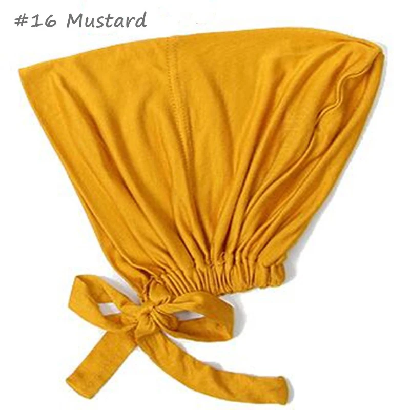 New Soft Modal Muslim Turban Hat Inner Hijab Caps Islamic Underscarf Bonnet India Hat Female Headwrap Turbante Mujer