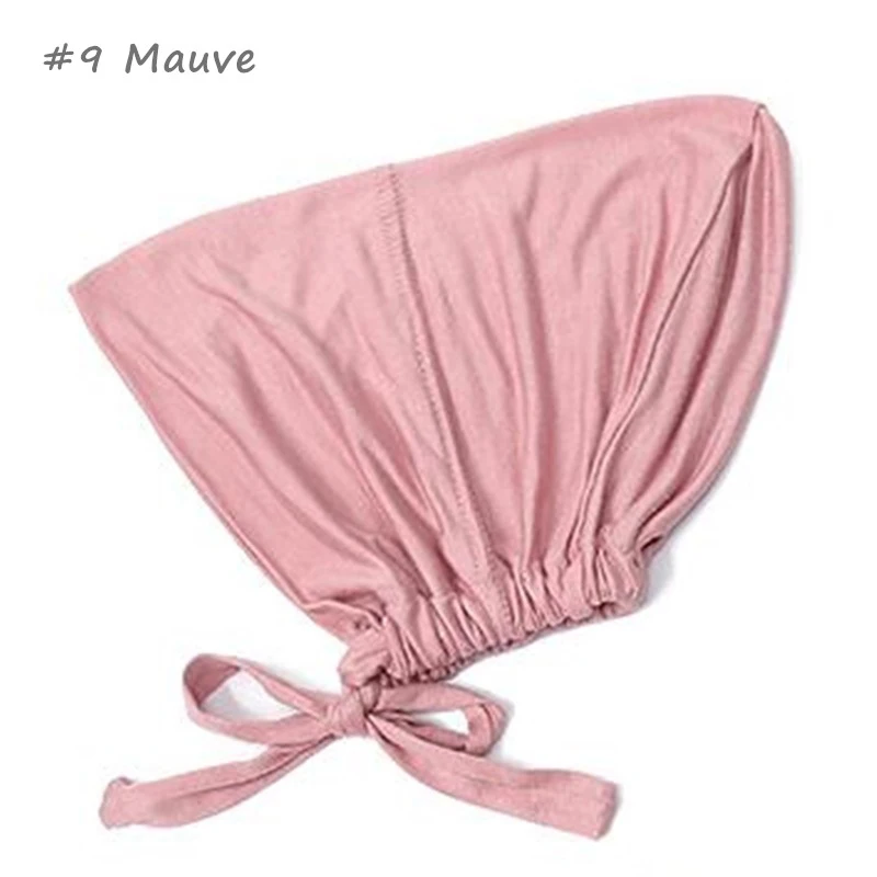 New Soft Modal Muslim Turban Hat Inner Hijab Caps Islamic Underscarf Bonnet India Hat Female Headwrap Turbante Mujer