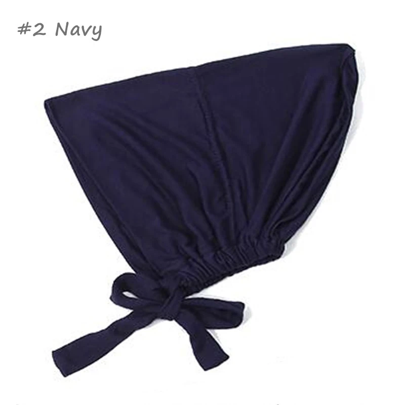 New Soft Modal Muslim Turban Hat Inner Hijab Caps Islamic Underscarf Bonnet India Hat Female Headwrap Turbante Mujer