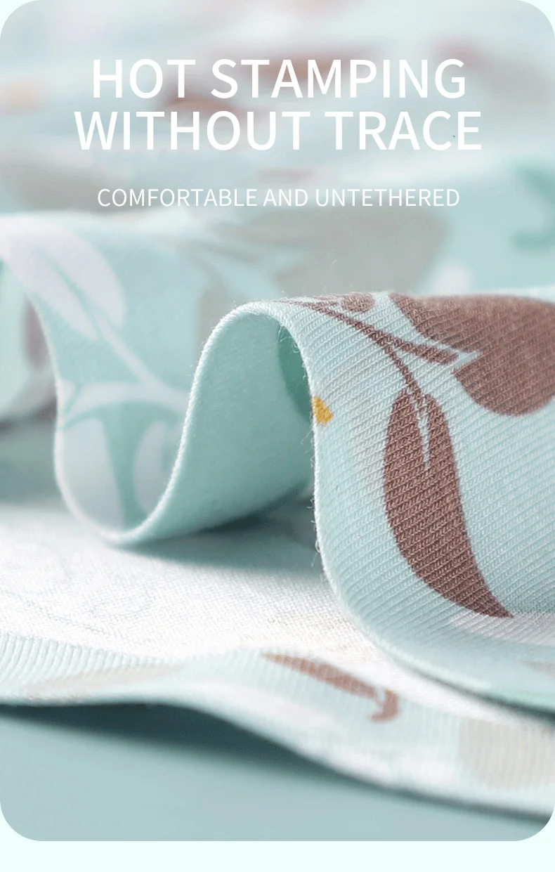 MIIOW 4Pcs Early Autumn Men Underwear Print Refreshing Man Boxer Underpants recycled fiber Breathable Mens Panties Boxershorts