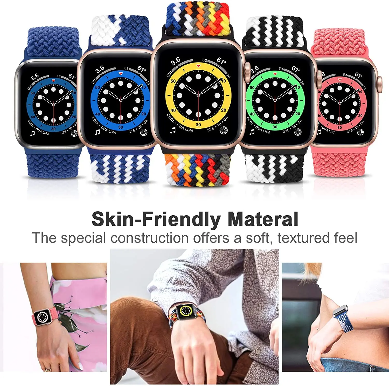 Braided Solo Loop For Apple watch Ultra band 49mm 45mm 44mm 40 41 42 46mm correa bracelet iWatch series 11 10 9 7 SE 8 6 5 strap