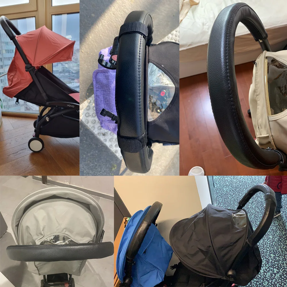 Baby Stroller Accessories Fit For Babyzen Yoyo Yoya Pram Armrest Handle Covers Pu Protective Case Cover For Babytime Wheelchair