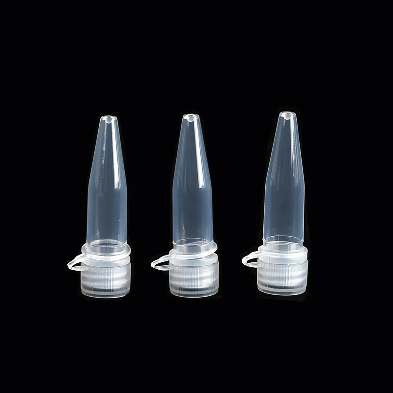 100PCS 1.5ml Lab PP Plastic Test Tube Centrifuge Tube Vial Screw Cap Skirted For Laboratory Experiment Supplies